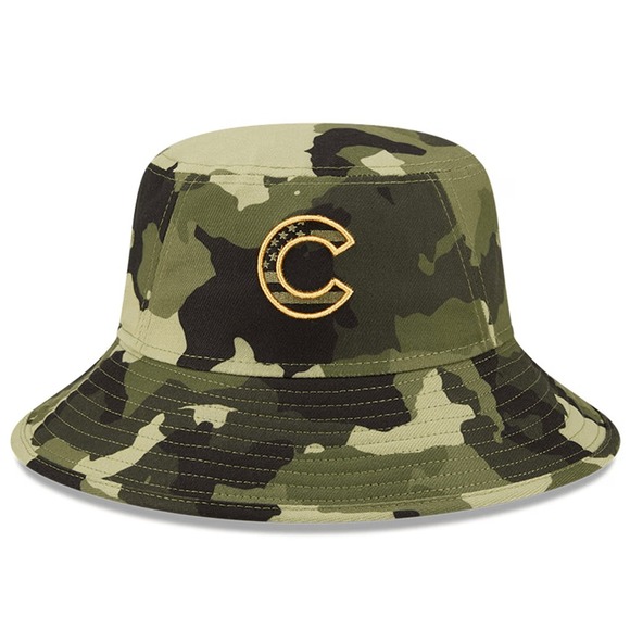 New Era Other - New Era Chicago Cubs Armed Forces Day Camo Bucket Hat‎ Green Woodland Camouflage